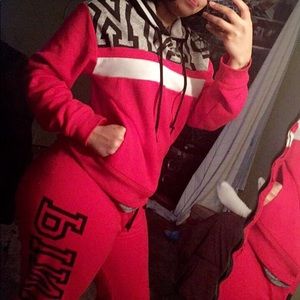 Pink sweat suit